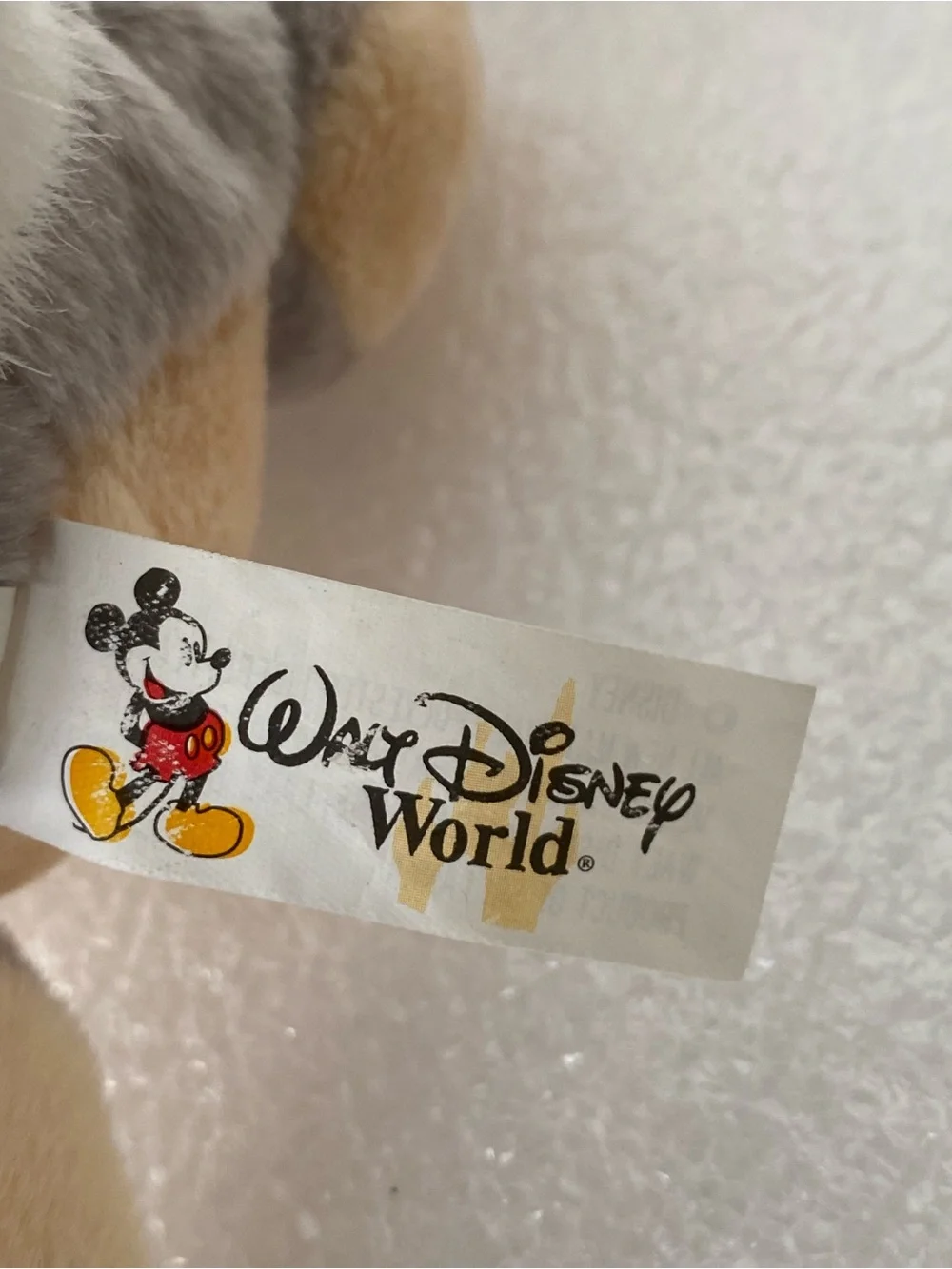 Vintage Walt Disney World THUMPER Bunny Rabbit Plush Toy From BAMBI with Tag